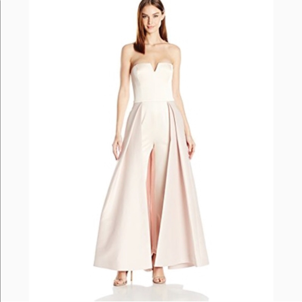 Halston Heritage faille full skirted jumpsuit